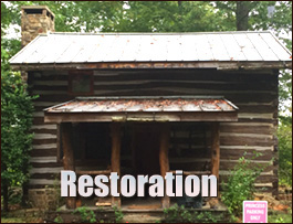 Historic Log Cabin Restoration  Keene, Virginia
